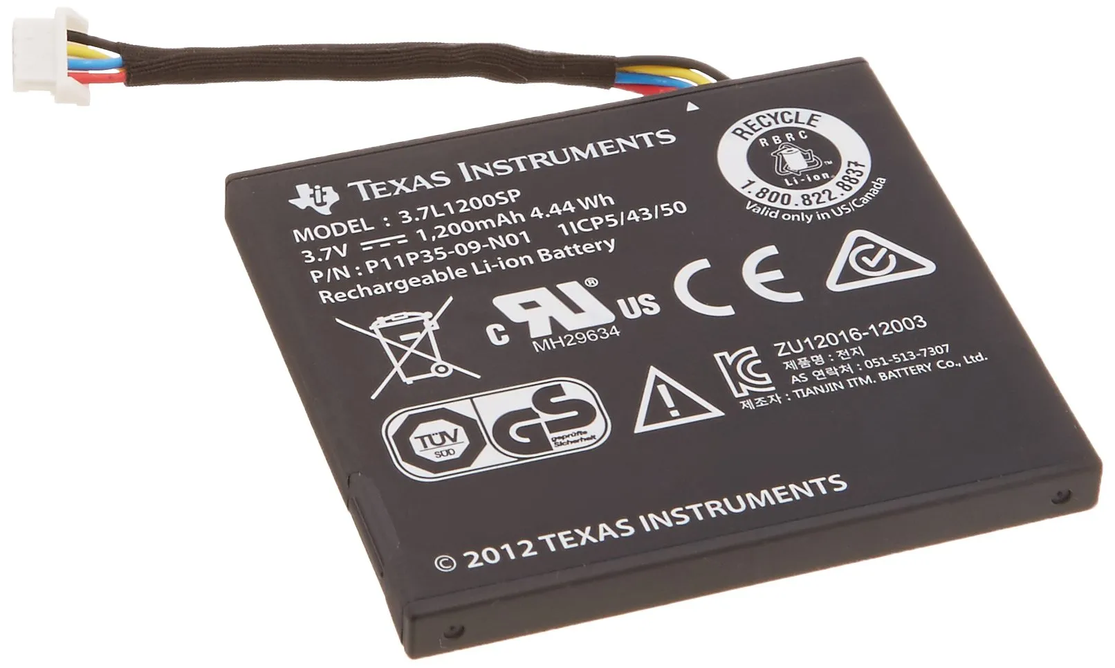 1200mAh Li-ion Battery for TEXAS INSTRUMENTS TI-Nspire CX & CAS Graphing Calculator