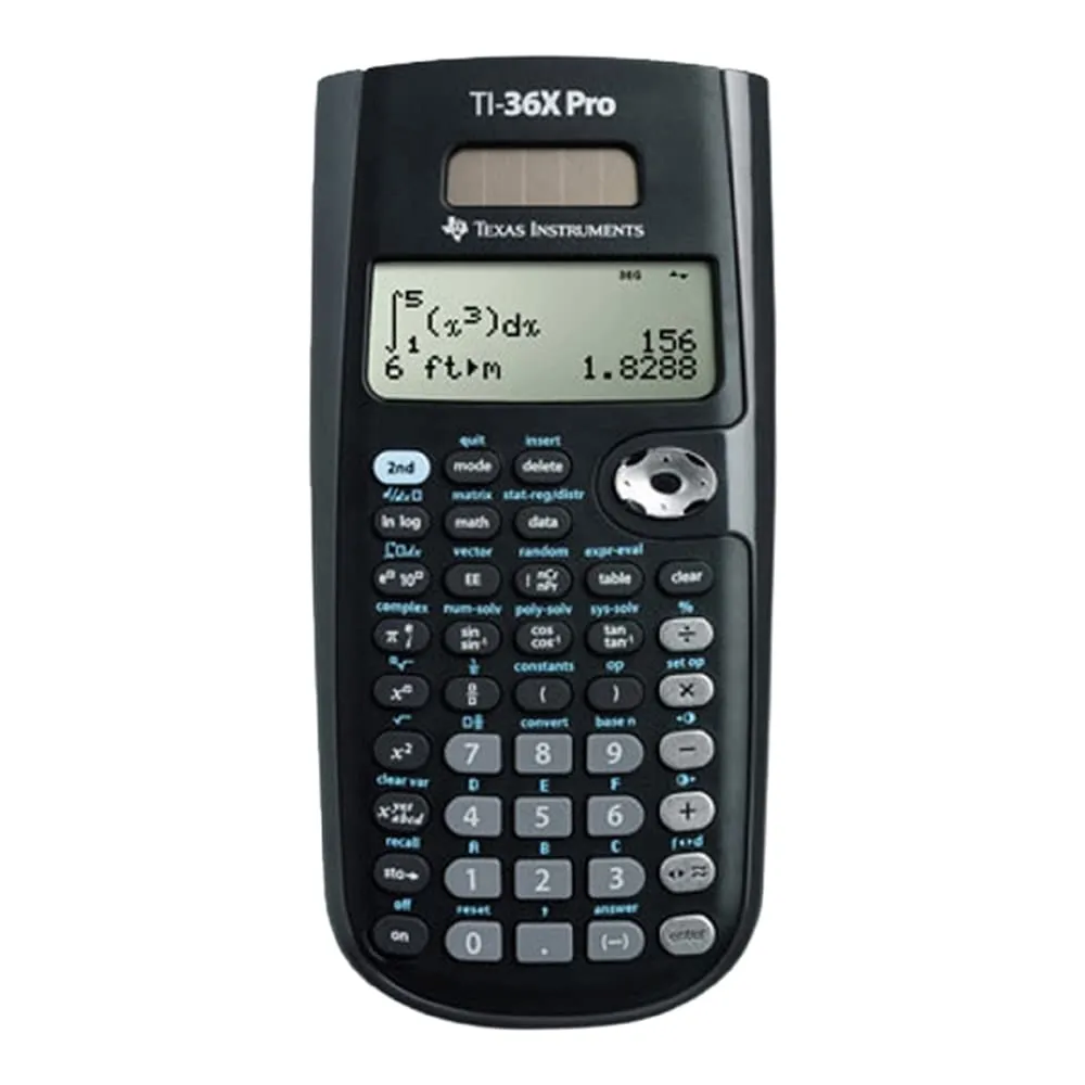 560439 Texas Instruments TI-36X Pro Scientific Calculator - Advanced Four-Line Display & Features