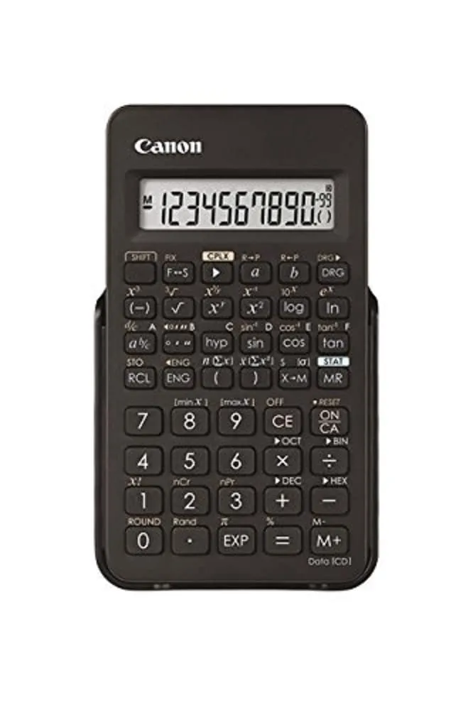 Canon F-605G Scientific Calculator, 154 Functions, Black Durable Design with Hard Case