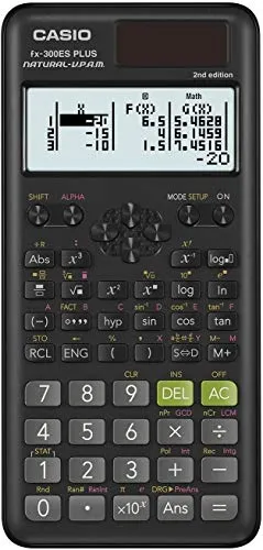 Casio FX-300ESPLS2-SA Scientific Calculator - Natural Textbook Display, Black, 262 Functions