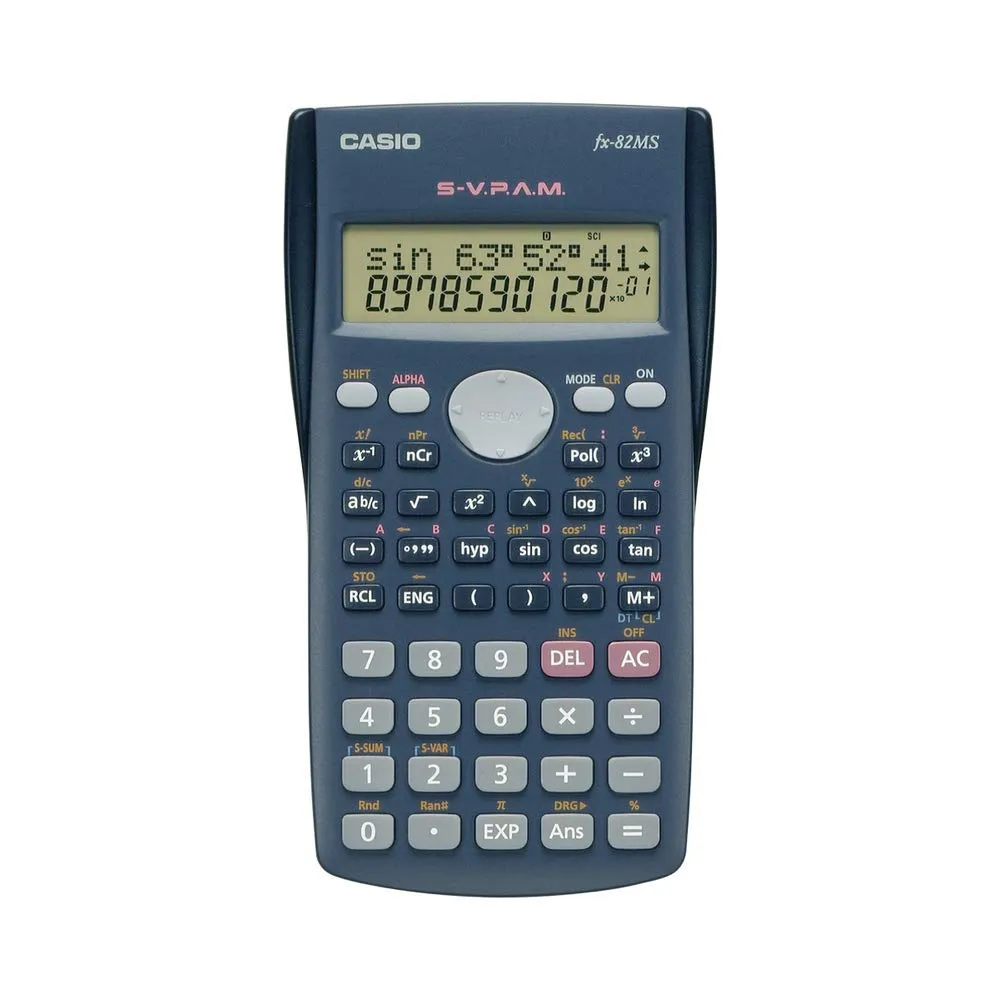 Casio FX-82MS Scientific Calculator - 10-Digit, 240 Functions, Battery-Powered, VPAM Input