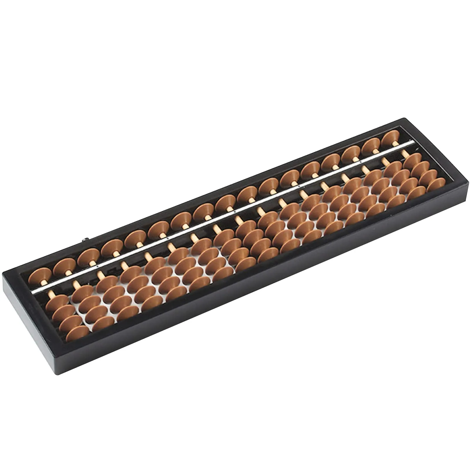 Digital Standard Abacus 17 Column in Brown - Professional Educational Arithmetic Tool