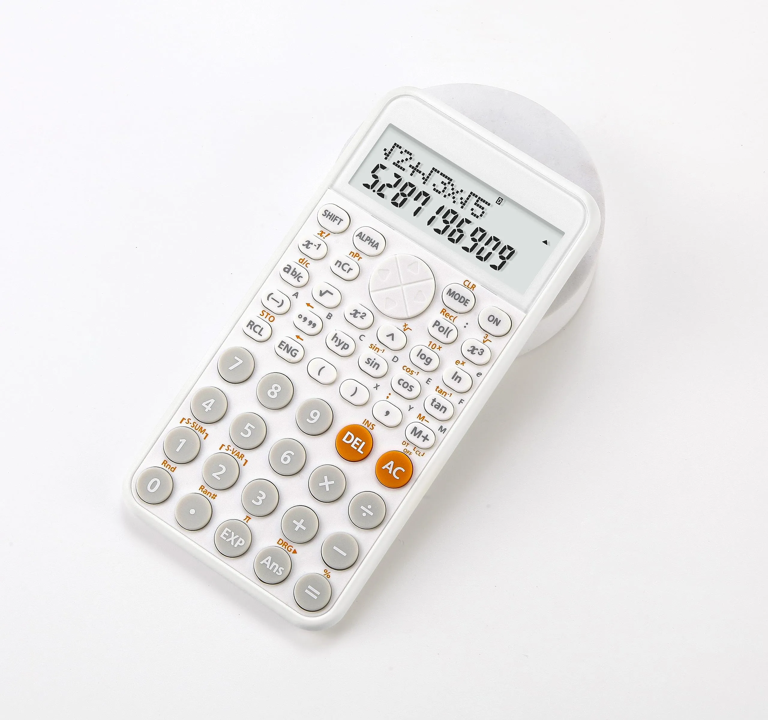 Engineering/Scientific Calculator for Students - Multiple Functions, HD Screen, White