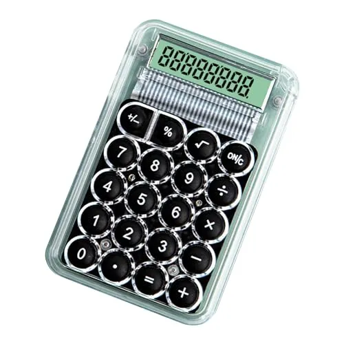 Mechanical Switch Calculator 8-Digit Large LCD Display with Mechanical Buttons - YANIYA