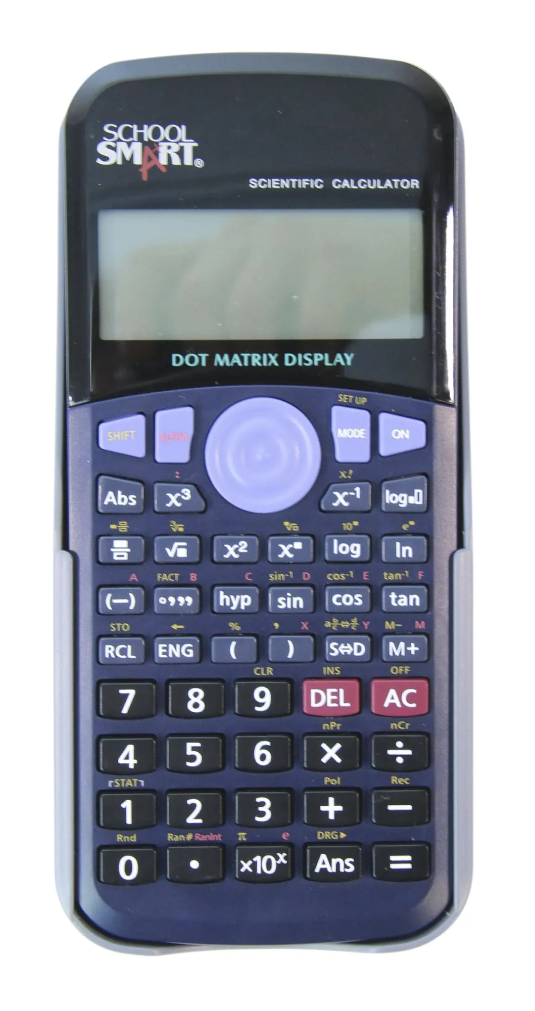 School Smart CS-209 Scientific Digit Calculator, Extra Large Display, 183 Functions, Black