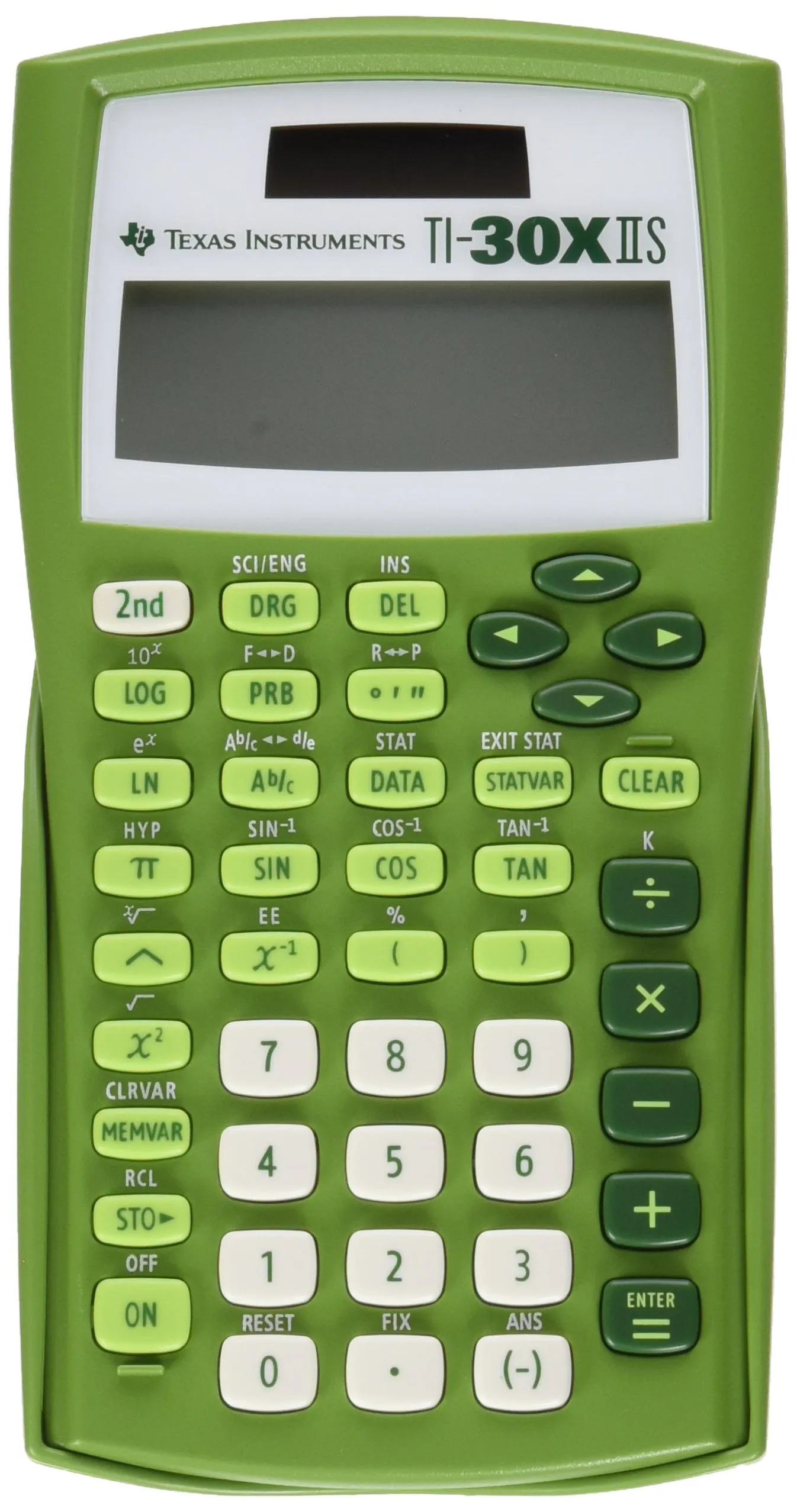 Texas Instruments TI-30X IIS 2-Line Scientific Calculator, Lime Green, Professional Functions