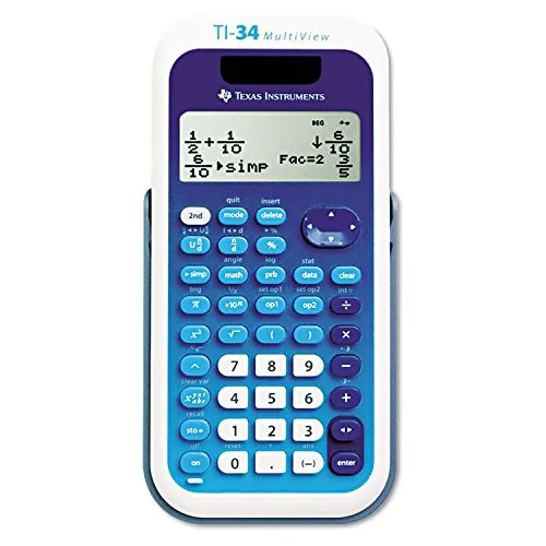 Texas Instruments TI-34 MultiView Scientific Calculator - Enhanced Display and User-Friendly Features