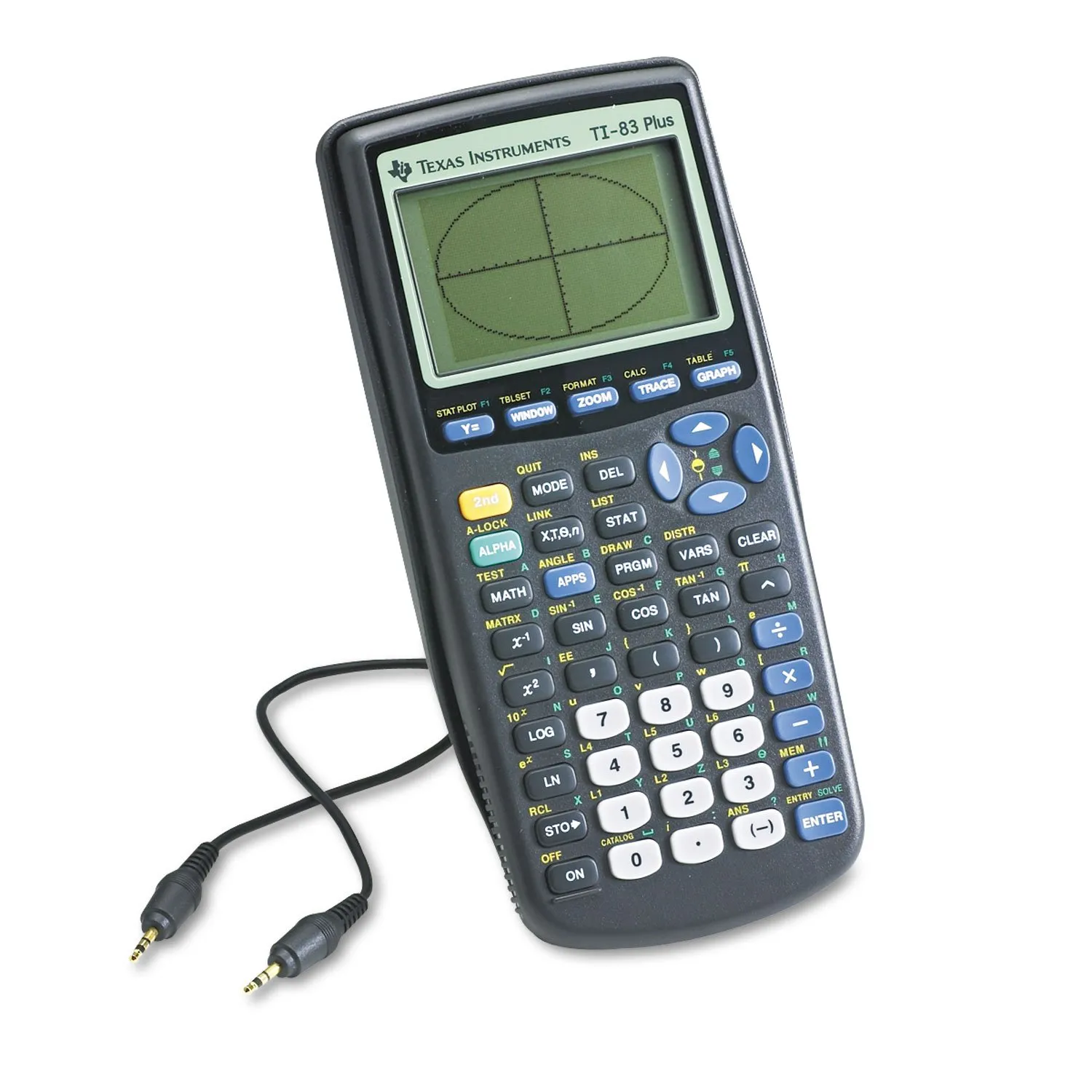 Texas Instruments TI-83Plus Programmable Graphing Calculator with 10-Digit LCD for Algebra