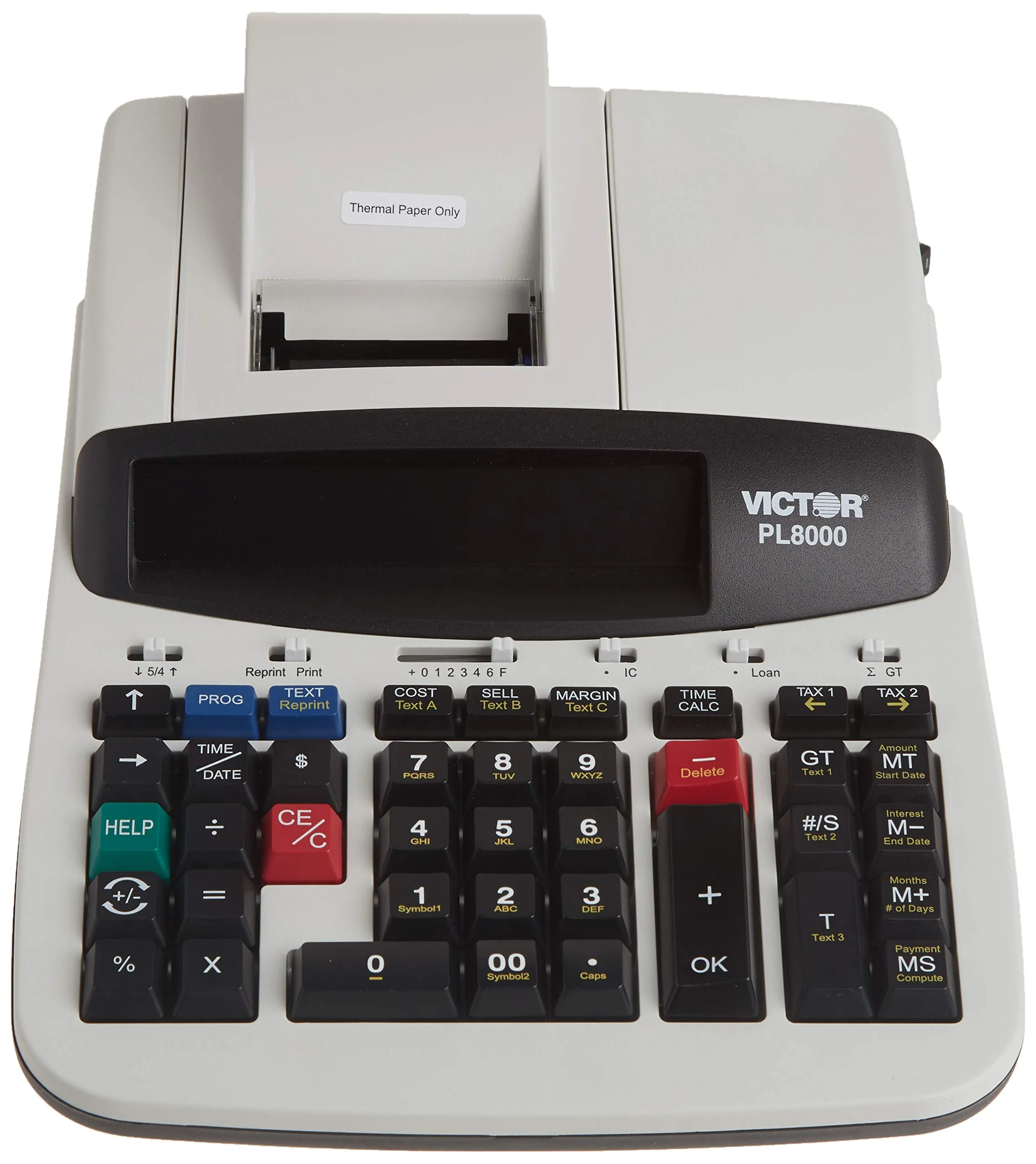 Victor Technology PL8000 Thermal Printing Calculator, 14-Digit Display, 8 Lines/Second Printing